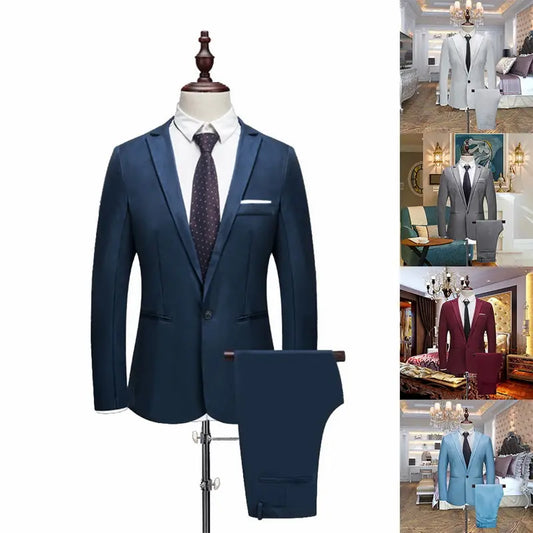 Luxury Spandex Blend Suit Set