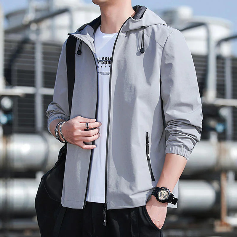 Lightweight Hooded Jacket for Spring and Autumn